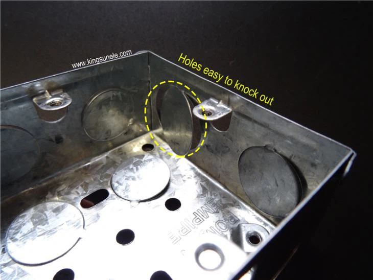 Square Metal Wall Box Electrical